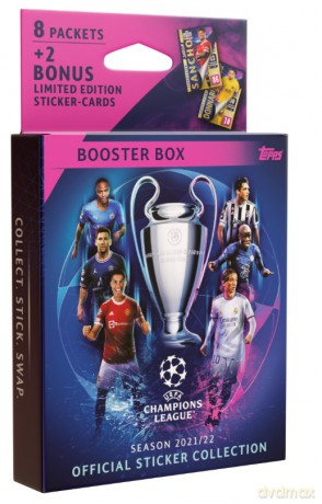 Champions League UEFA Booster Box z Naklejkami [FIGURKA]
