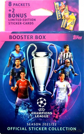 Champions League UEFA Booster Box z Naklejkami [FIGURKA]