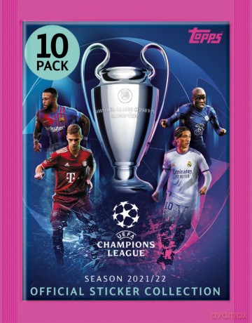 Champions League UEFA Saszetki z Naklejkami [FIGURKA]