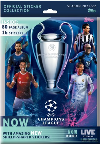 Champions League UEFA Zestaw Startowy Naklejki [FIGURKA]