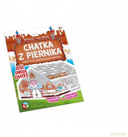 Chatka 3D z piernika buduję i koloruję