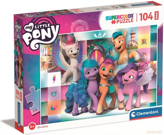 CLEMENTONI 104 EL MAXI SUPER KOLOR My Little Pony 23765 [PUZZLE]