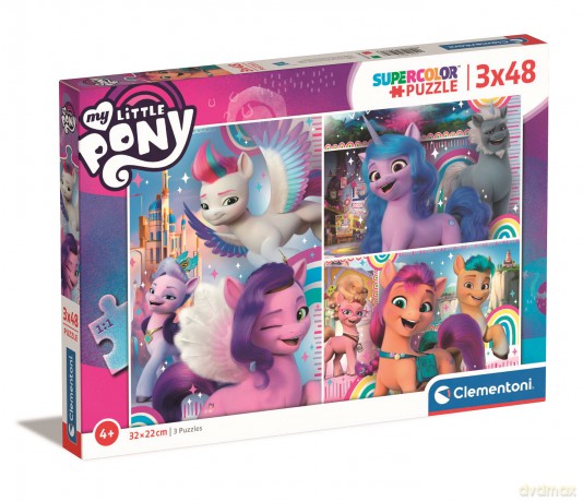 CLEMENTONI 3x48 super kolor My Little Pony 25275 [PUZZLE]