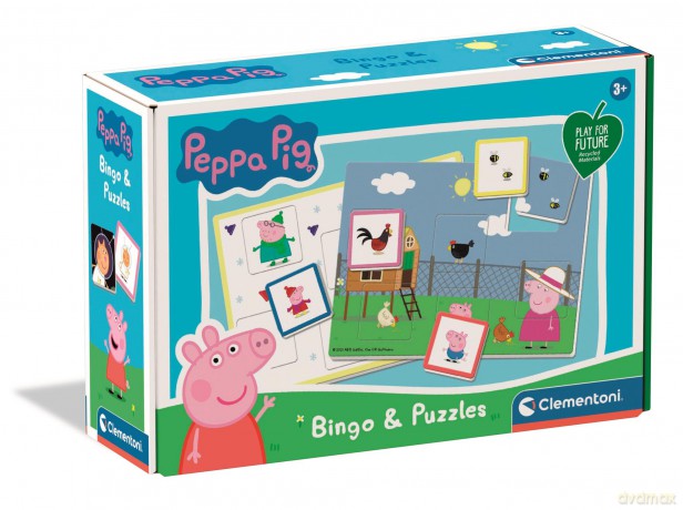 CLEMENTONI Bingo świniki peppy 16737 [PUZZLE]