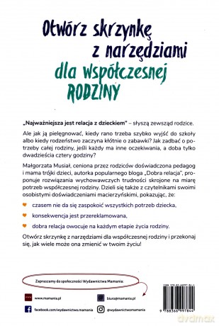 Dobra relacja. Skrzynka z narzędziami dla współczesnej rodziny - Małgorzata Musiał [KSIĄŻKA]