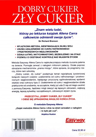 Dobry cukier zły cukier - Allen Carr [KSIĄŻKA]