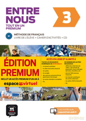 Entre nous 3 Podręcznik z ćwiczeniami PREMIUM [KSIĄŻKA]