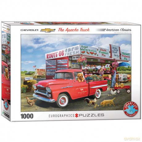 EUROGRAPHICS 1000 el. 1959 el. Chevrolet Apache-Giordano 6000-5337 [PUZZLE]