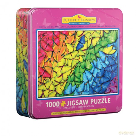 EUROGRAPHICS 1000 el. Butterfly Rainbow Tin 8051-5603 [PUZZLE]