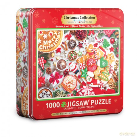 EUROGRAPHICS 1000 el. Christmas Table Tin 8051-5623 [PUZZLE]
