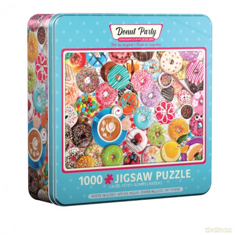 EUROGRAPHICS 1000 el. Donut Party Tin 8051-5602 [PUZZLE]