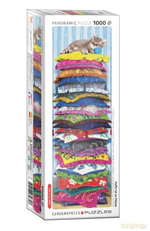 EUROGRAPHICS 1000 el. Fluffy Kitty on Pillows 6010-5631 [PUZZLE]