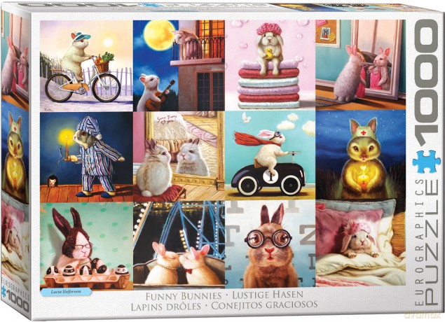 EUROGRAPHICS 1000 el. Funny Bunnies 6000-5693 [PUZZLE]