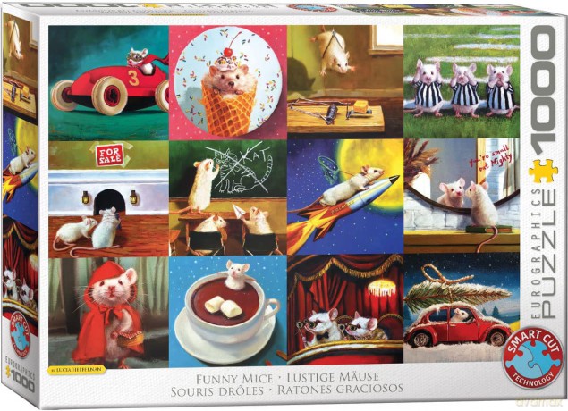 EUROGRAPHICS 1000 el. Funny Mice 6000-5695 [PUZZLE]