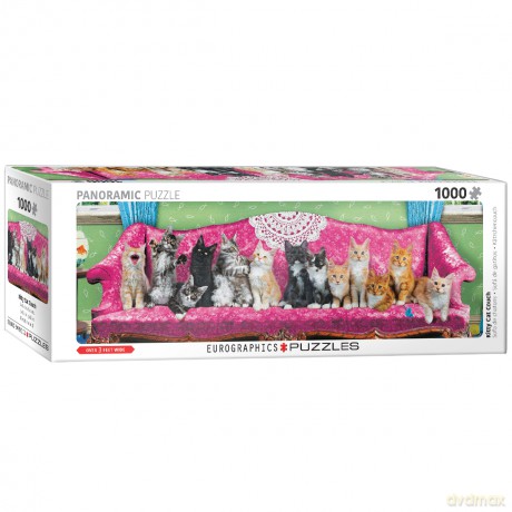 EUROGRAPHICS 1000 el. Kitty Cat Couch 6010-5629 [PUZZLE]