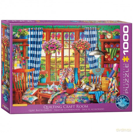 EUROGRAPHICS 1000 el. Patchwork Craft Room 6000-5348 [PUZZLE]