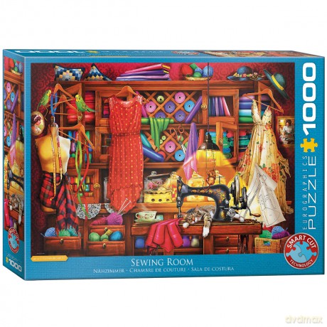 EUROGRAPHICS 1000 el. Sewing Craft Room 6000-5347 [PUZZLE]