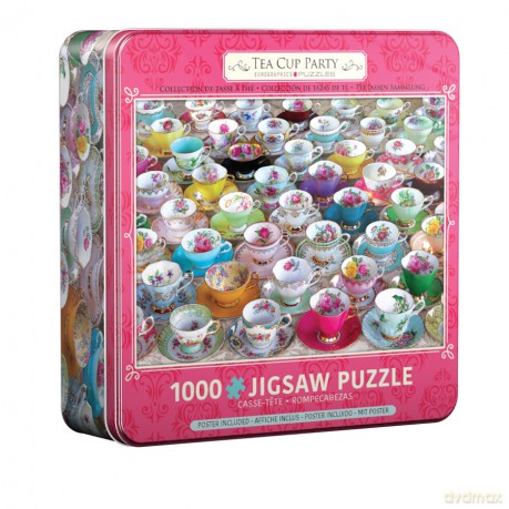 EUROGRAPHICS 1000 el. Tea Cup Party Tin 8051-5314 [PUZZLE]