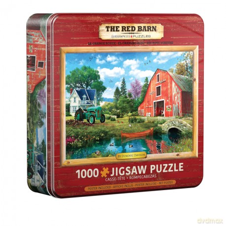EUROGRAPHICS 1000 el. The Red Barn by Dominic Davison Tin 8051-5526 [PUZZLE]