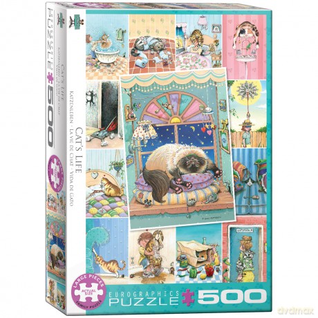 EUROGRAPHICS 500 el. Cat's Life by Gary Patterson 6500-5366 [PUZZLE]