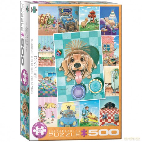 EUROGRAPHICS 500 el. Dog's Life by Gary Patterson 6500-5365 [PUZZLE]