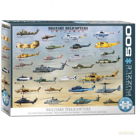 EUROGRAPHICS 500 el. Military Helicopters 6500-0088 [PUZZLE]