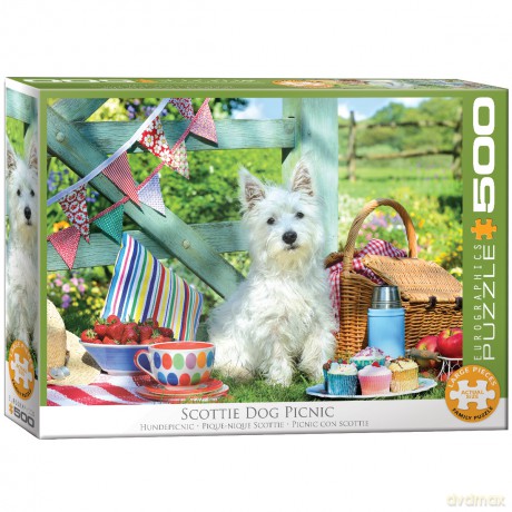 EUROGRAPHICS 500 el. Scottie Dog Picnic 6500-5461 [PUZZLE]