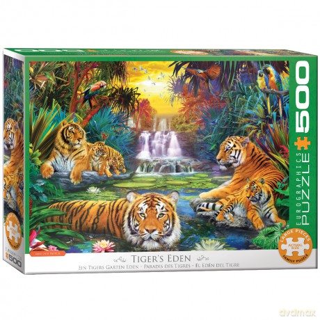 EUROGRAPHICS 500 el. Tigers Eden 6500-5457 [PUZZLE]