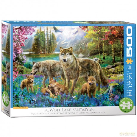 EUROGRAPHICS 500 el. Wolf Lake Fantasy 6500-5360 [PUZZLE]