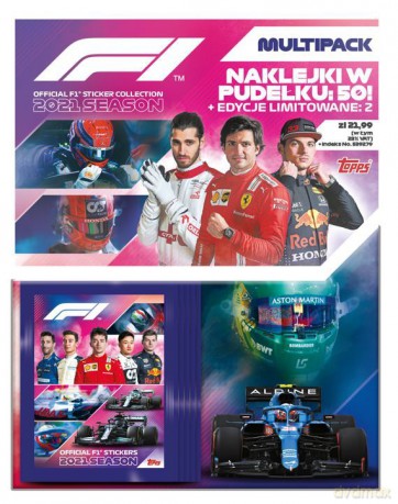 F1 Turbo Attax Multipack z Naklejkami [FIGURKA]