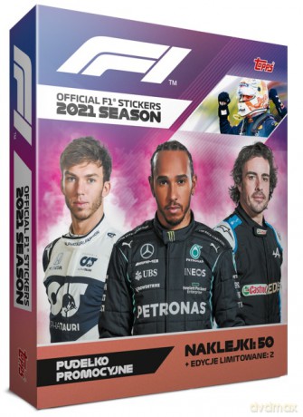 F1 Turbo Attax Pudełko Promocyjne z Naklejkami [FIGURKA]