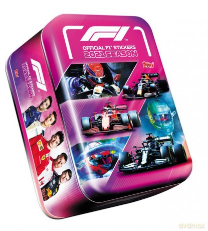 F1 Turbo Attax Puszka z Naklejkami [FIGURKA]