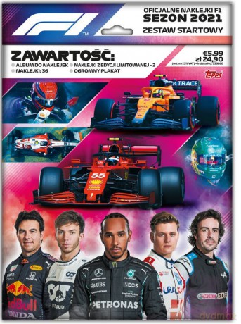 F1 Turbo Attax Zestaw Startowy z Naklejkami [FIGURKA]