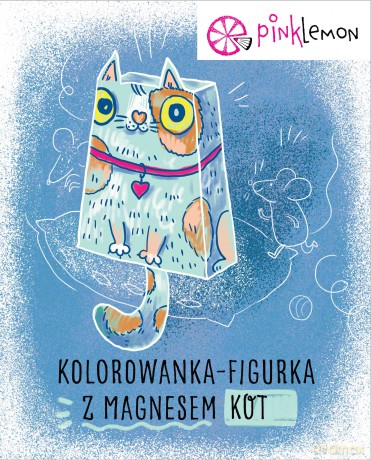 Figurka do kolorowania z magnesem Kot