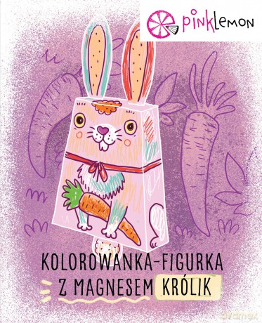 Figurka do kolorowania z magnesem Królik