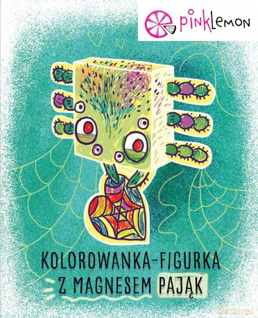 Figurka do kolorowania z magnesem Pająk