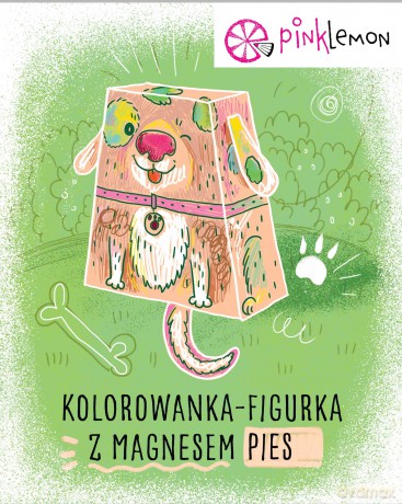 Figurka do kolorowania z magnesem Pies