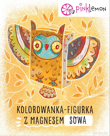Figurka do kolorowania z magnesem Sowa
