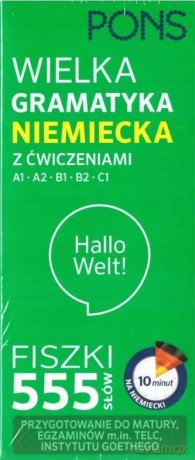 FISZKI 555 Wielka gramatyka Niemiecka z ćw. A1/C1 W.2 PONS [KSIĄŻKA]
