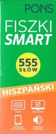 Fiszki SMART 555 Hiszpański W.2 PONS [KSIĄŻKA]