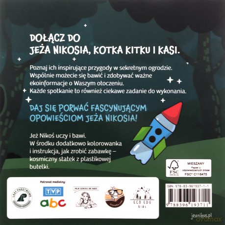 Jeż Nikoś i butelka, która chciała polecieć na Księżyc - Katarzyna Majzel-Pośpiech [KSIĄŻKA]
