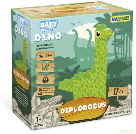 Klocki Dino Baby Blocks diplodok 41493 [KLOCKI]
