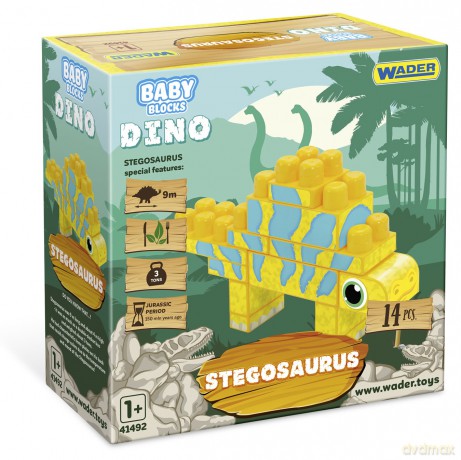 Klocki Dino Baby Blocks stegosaur 41495 [KLOCKI]
