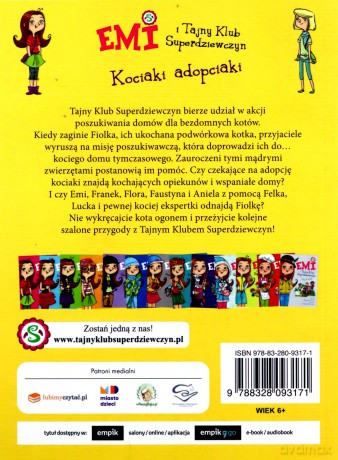 Kociaki adopciaki. Emi i Tajny Klub Superdziewczyn (Tom 14) - Agnieszka Mielech [KSIĄŻKA]