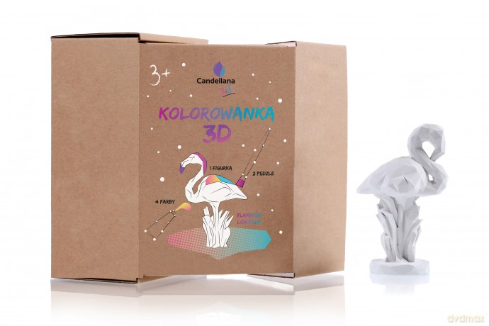 Kolorowanka 3D Flaming Low Poly