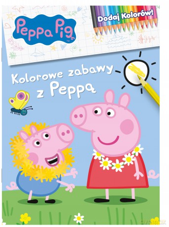 Kolorowe zabawy z Peppą. Dodaj kolorów! Świnka Peppa [KSIĄŻKA]