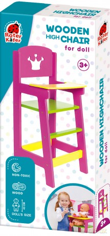 Krzesło drewniane dla lalki 43cm RW1210