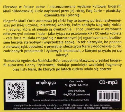 Maria Curie - Ewa Curie [AUDIOBOOK]
