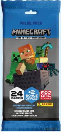Minecraft saszetki z kartami Value pack 1 sztuka mix [FIGURKA]