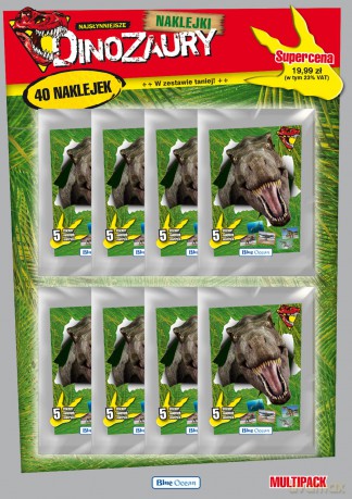 Najsłynniejsze Dinozaury multipack z naklejkami 1 sztuka mix [FIGURKA]